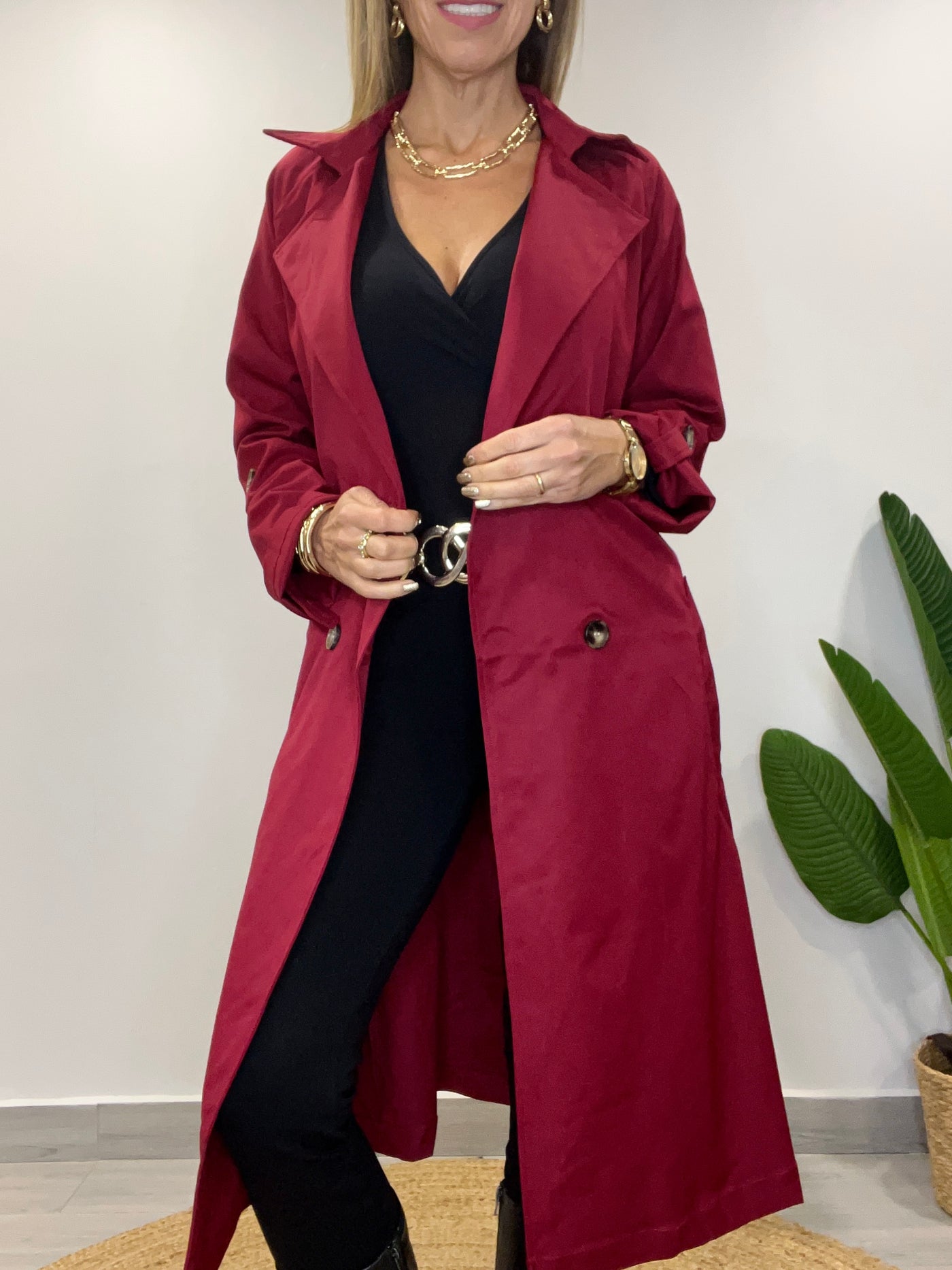 Trench Magnifico Beige Cherry