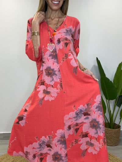 Vestido Linolet Zafiro bermellón