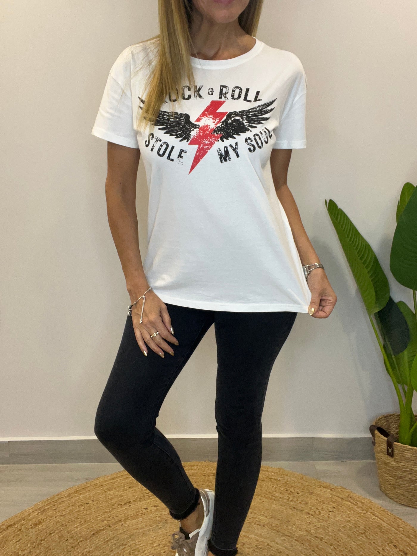 Polera RockLove flecha Blanca