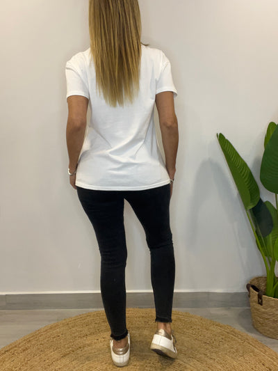 Polera RockLove flecha Blanca