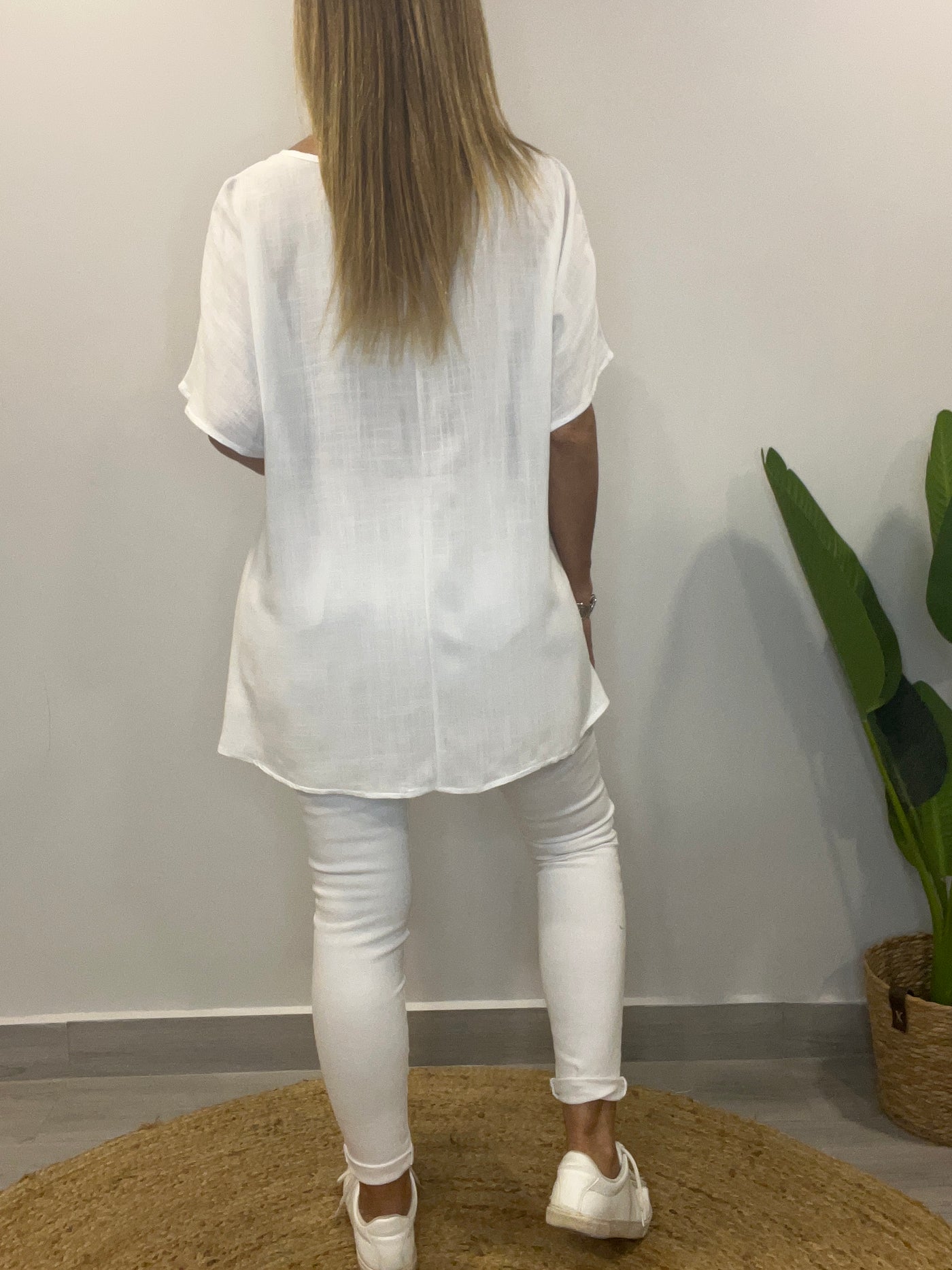 Blusa linolet LoveDore Blanco
