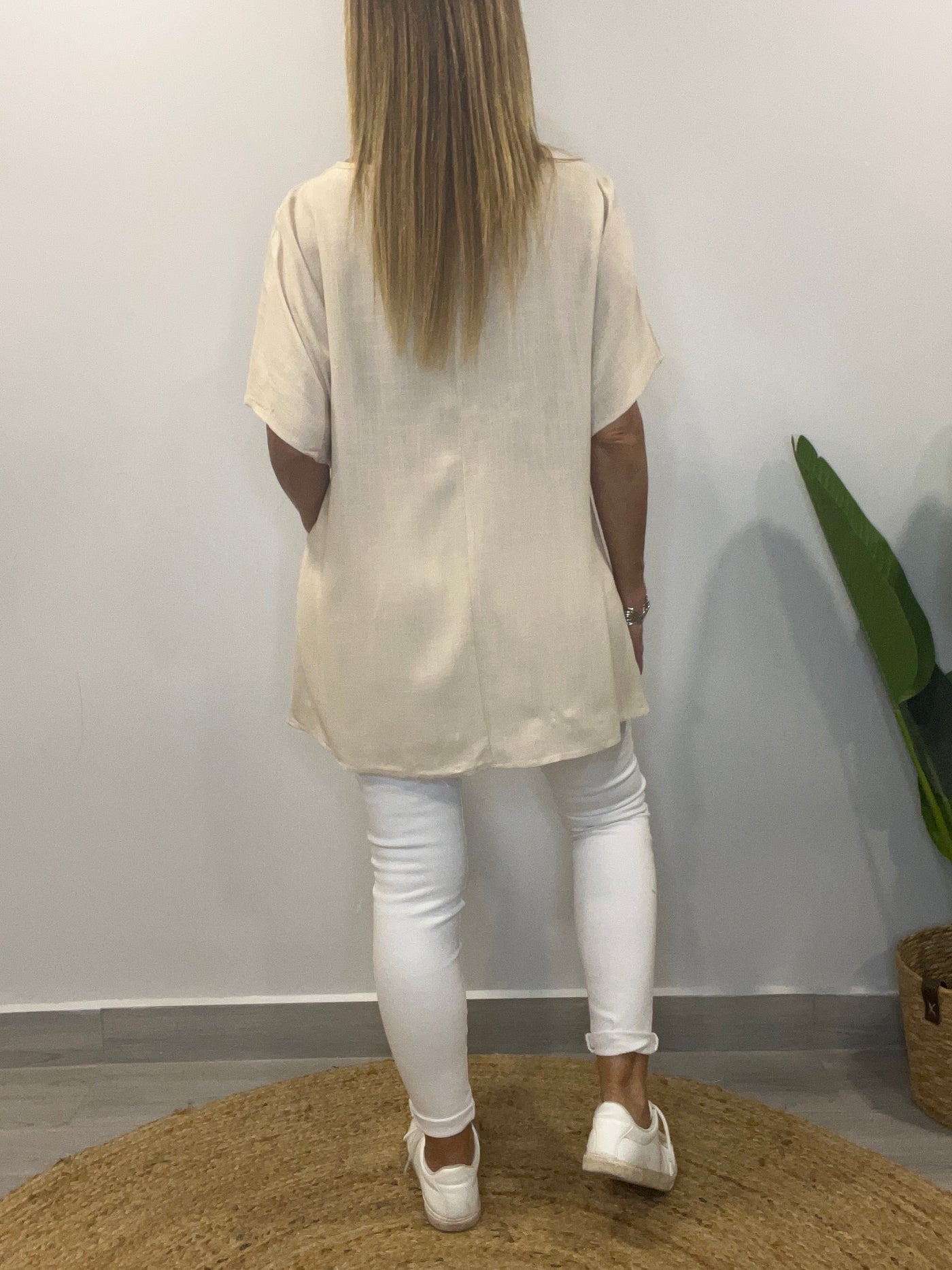 Blusa linolet LoveDore Beige