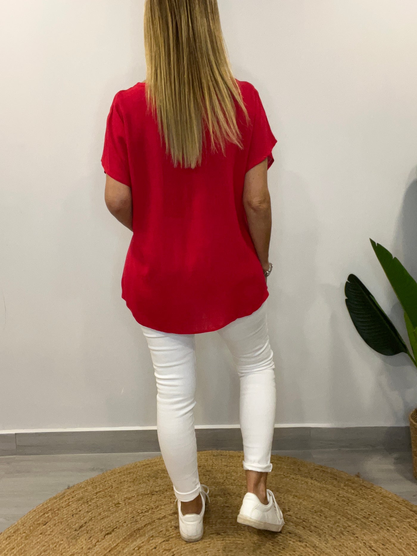 Blusa linolet CuoreDore Rojo