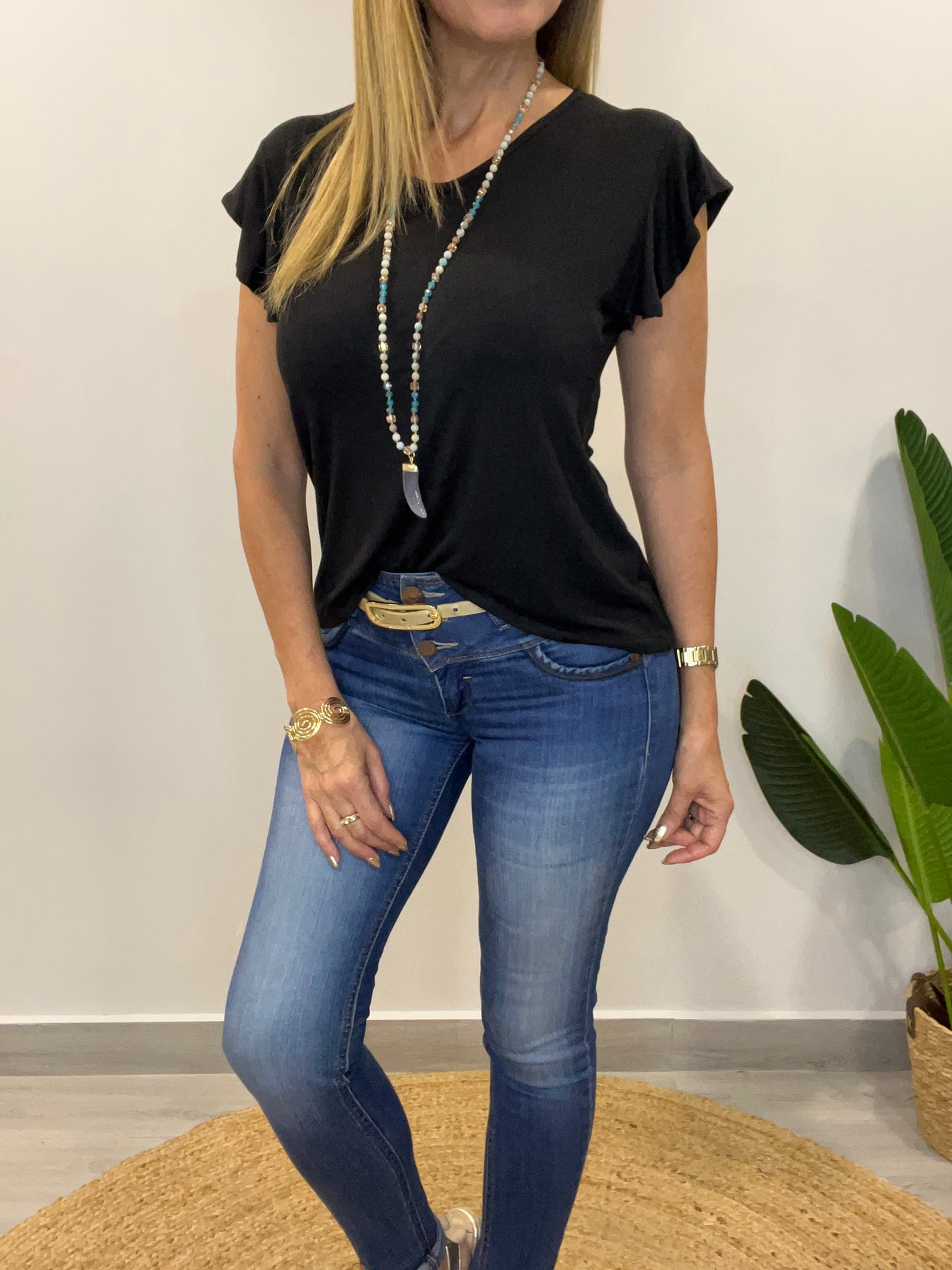 Polera Angels Negro