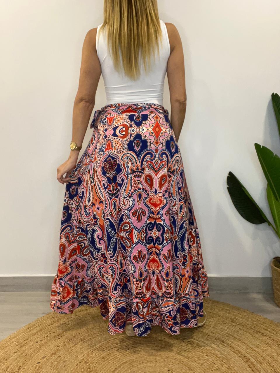 Falda Envolvente Azul