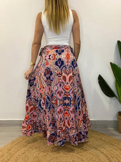 Falda Envolvente Azul