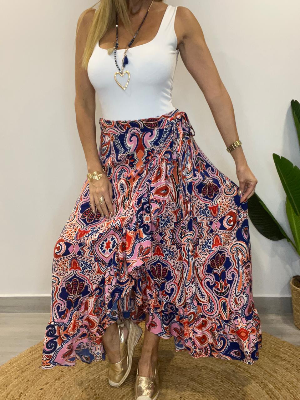Falda Envolvente Azul